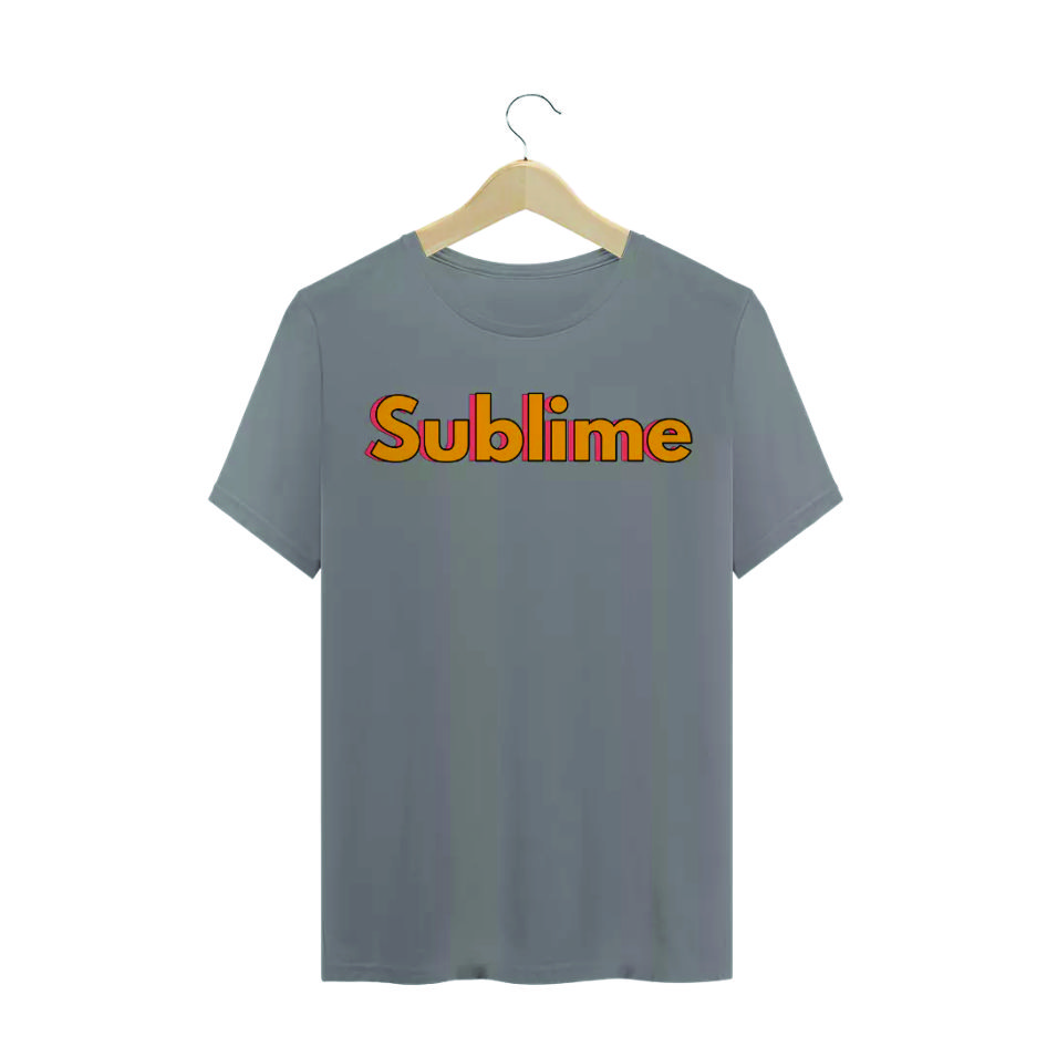 Camiseta Sublime Cinza