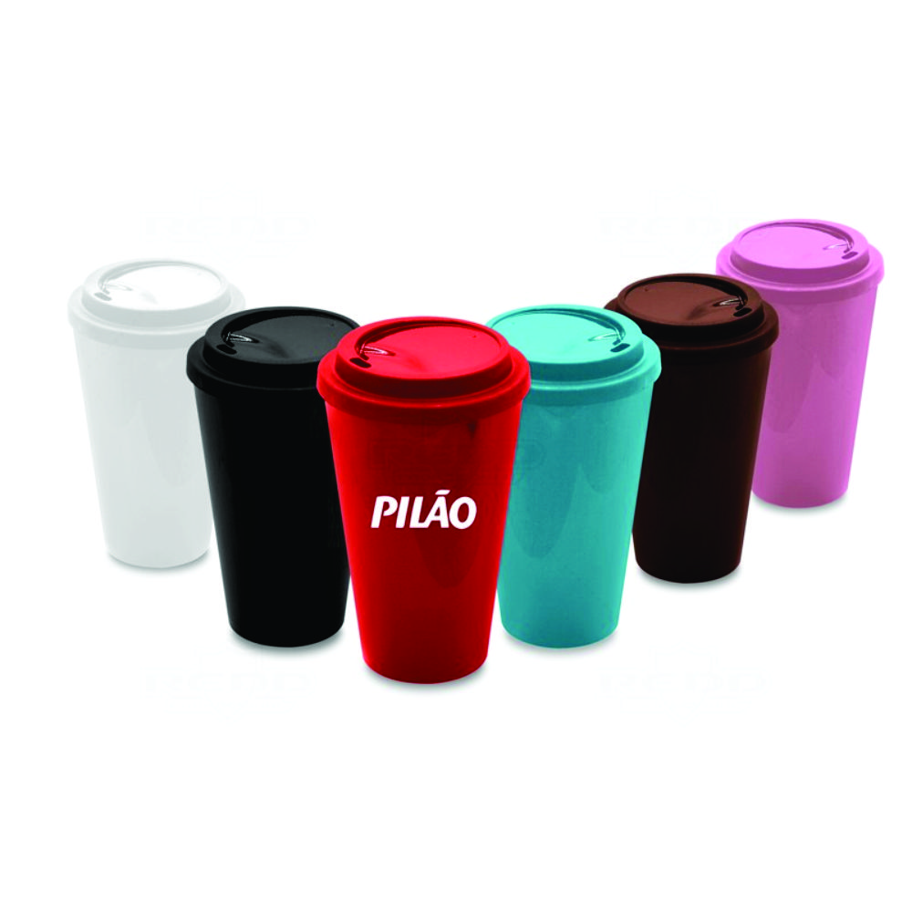 Copo de café com tampa personalizado