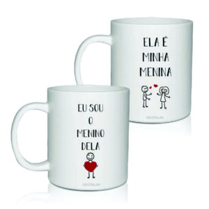 Caneca com nome casal personalizado