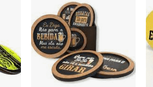 Bolacha Porta Copo Personalizado