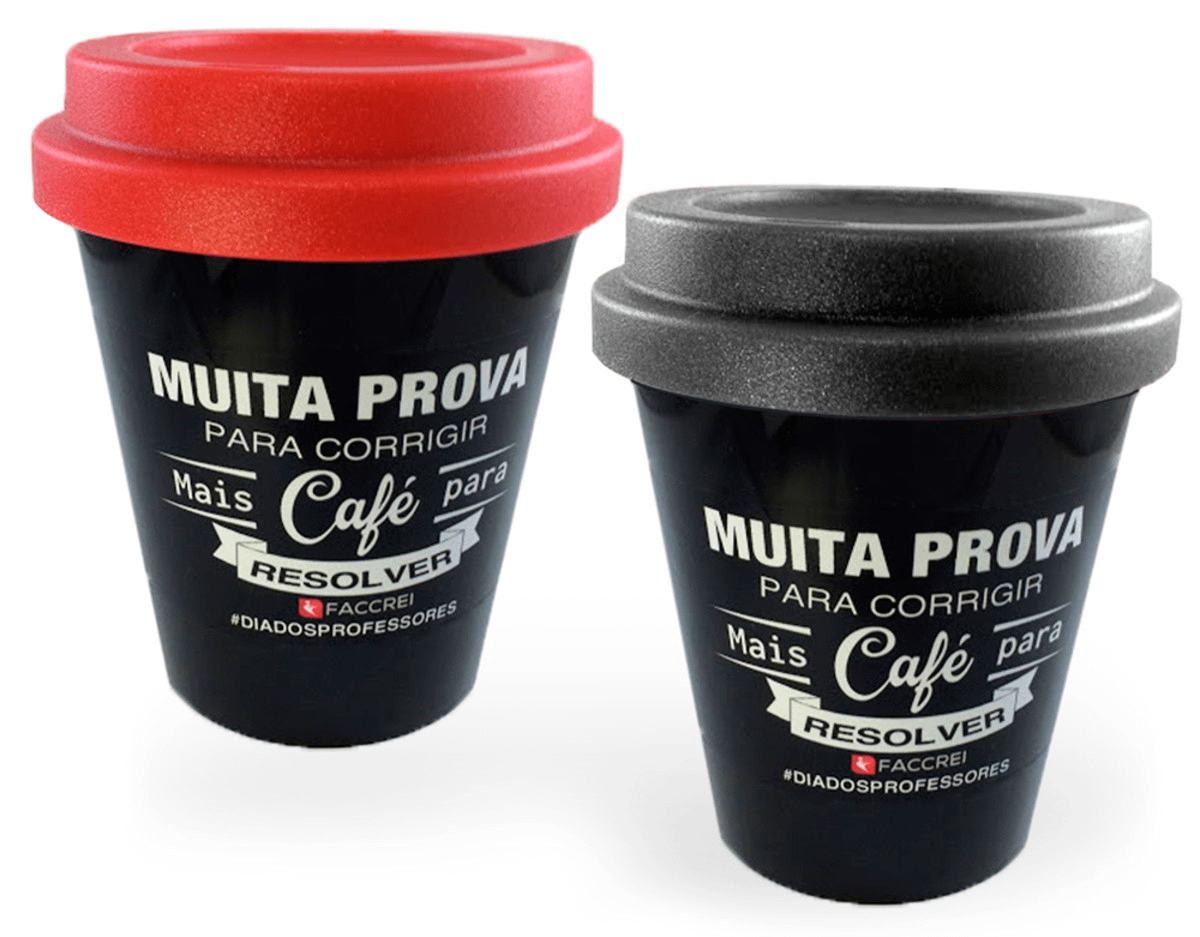 Copo para café com tampa
