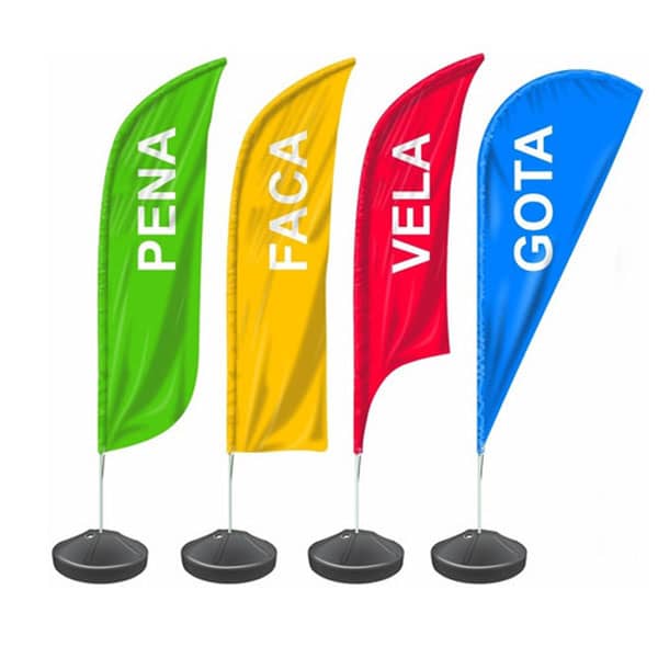Wind Banner Personalizado Base com Boia d’água